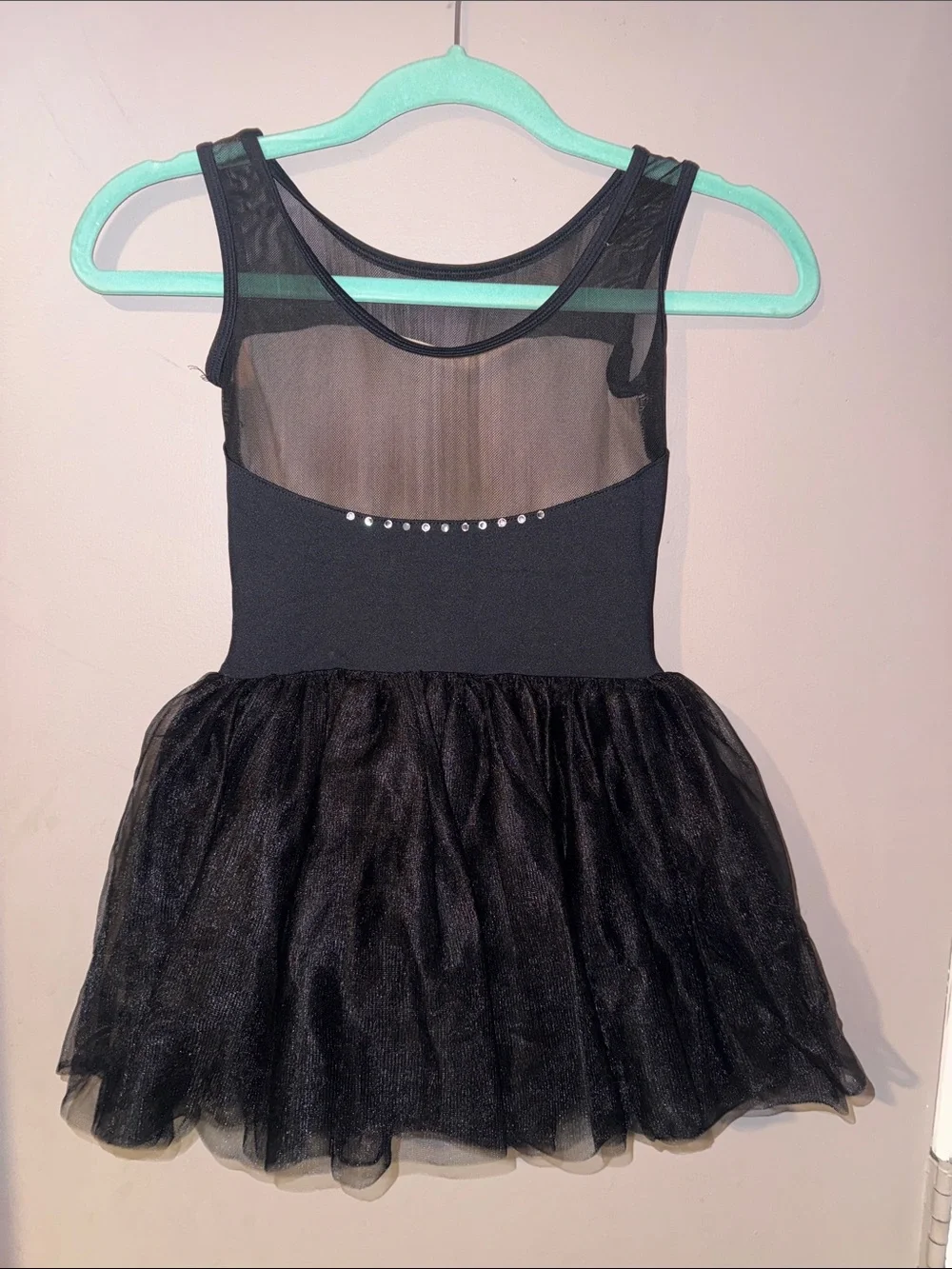 Black Tulle Girls Dance Ballet Costume Dress